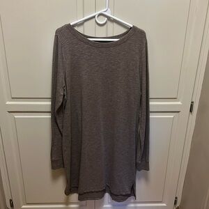 EUC AnyBody Any Body Long Sleeve Dress crew neck comfy cotton modal size L Large